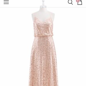 Size 8 blush sequin formal